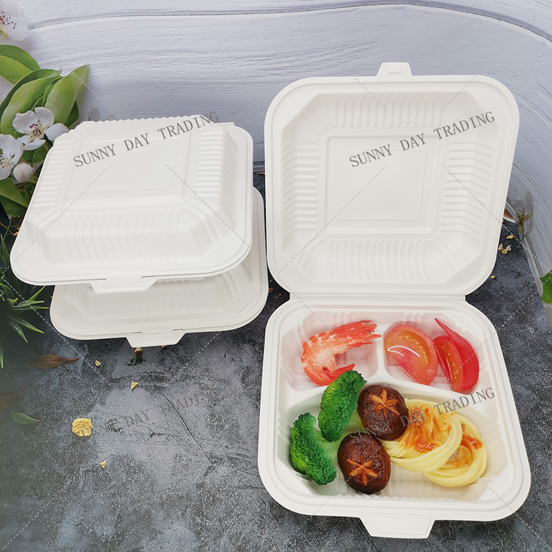 YYT Clamshell Take Out Box Multi-Comp 6