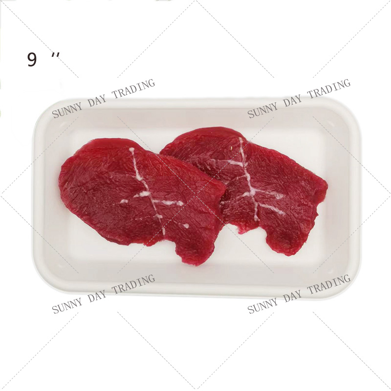 YYT Corn Starch Rectangle Food Tray 7'' / 7.5'' / 8.5'' / 9'' / 9.5'' / 9.6'' / 9.8'' / 10.5'' / 11'' 玉米淀粉方形托盘